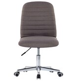 VidaXL Eetkamerstoelen 2 st stof taupe