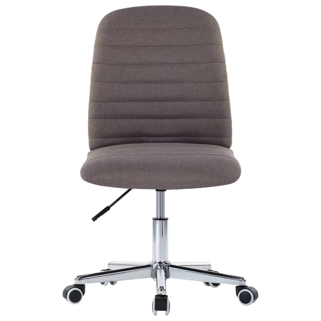VidaXL Eetkamerstoelen 2 st stof taupe