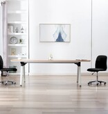 VidaXL Eetkamerstoelen 2 st stof zwart