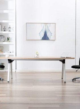 VidaXL Eetkamerstoelen 2 st stof zwart