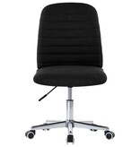 VidaXL Eetkamerstoelen 2 st stof zwart