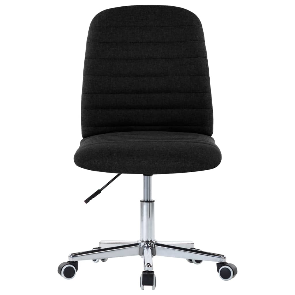 VidaXL Eetkamerstoelen 2 st stof zwart