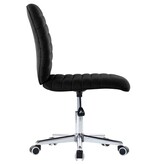 VidaXL Eetkamerstoelen 2 st stof zwart