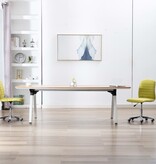 VidaXL Eetkamerstoelen 2 st stof groen