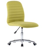 VidaXL Eetkamerstoelen 2 st stof groen