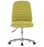 VidaXL Eetkamerstoelen 2 st stof groen