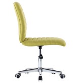 VidaXL Eetkamerstoelen 2 st stof groen