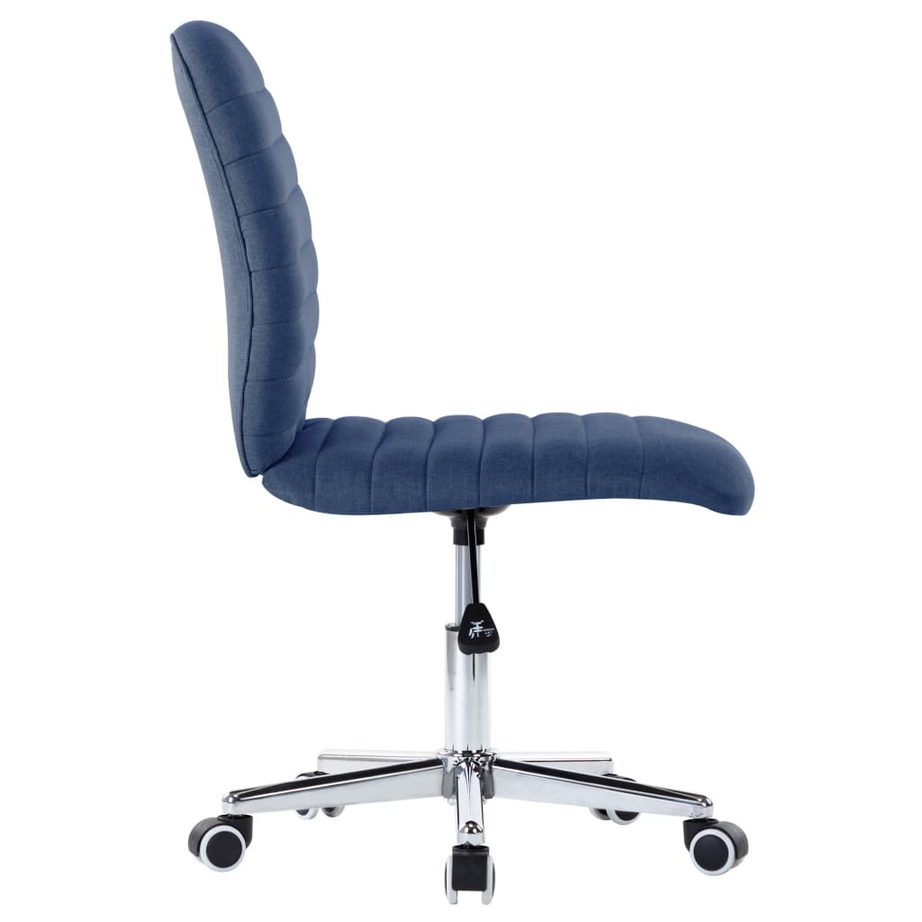 VidaXL Eetkamerstoelen 2 st stof blauw