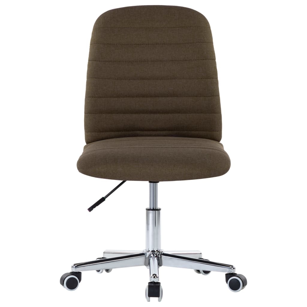 VidaXL Eetkamerstoelen 2 st stof bruin