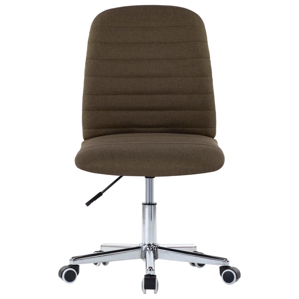 vidaXL Eetkamerstoelen 2 st stof bruin