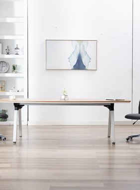 VidaXL Eetkamerstoelen 2 st stof donkergrijs