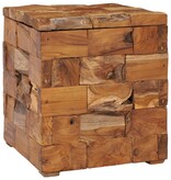 VidaXL Opbergkruk massief teakhout