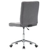 VidaXL Eetkamerstoelen 2 st stof lichtgrijs