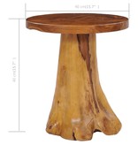 VidaXL Salontafel 40x40 cm massief teakhout