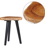 VidaXL Salontafel 40x45 cm massief teakhout