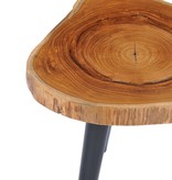 VidaXL Salontafel 40x45 cm massief teakhout