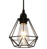 vidaXL Plafondlamp met diamantvorm 3xE27 zwart