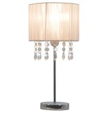 vidaXL Bureaulamp rond E27 wit