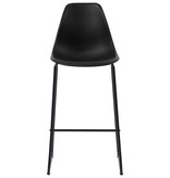 VidaXL Barstoelen 4 st kunststof zwart