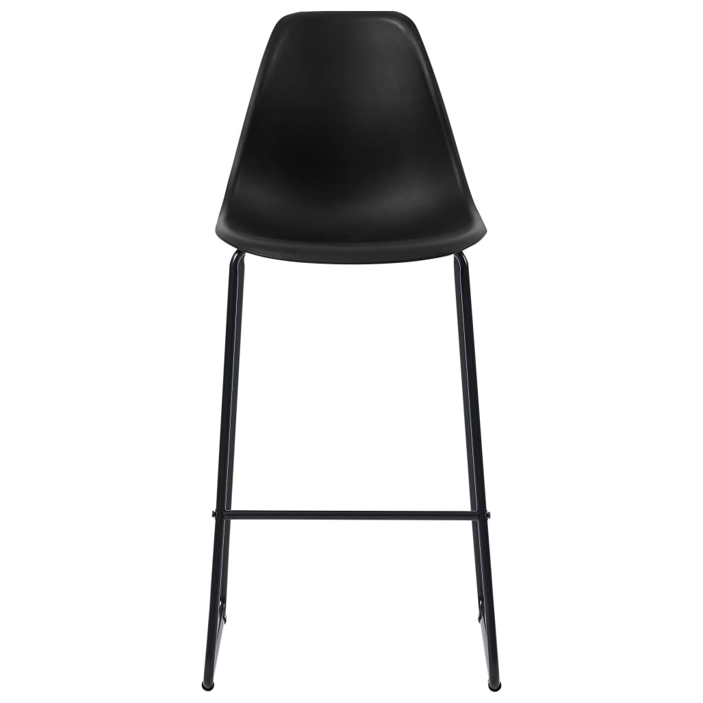 VidaXL Barstoelen 4 st kunststof zwart
