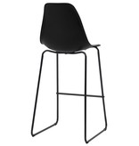 VidaXL Barstoelen 4 st kunststof zwart