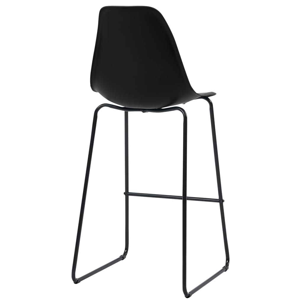 VidaXL Barstoelen 4 st kunststof zwart