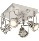VidaXL Spotlight viervoudig GU10 zilverkleurig