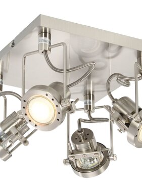 VidaXL Spotlight viervoudig GU10 zilverkleurig