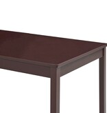 VidaXL Eettafel 180x90x73 cm grenenhout donkerbruin