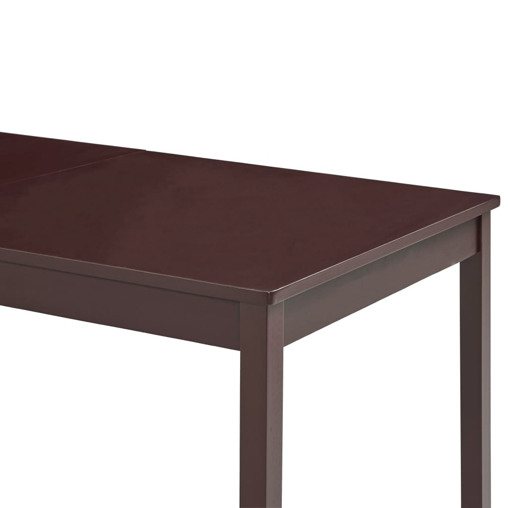 vidaXL Eettafel 180x90x73 cm grenenhout donkerbruin