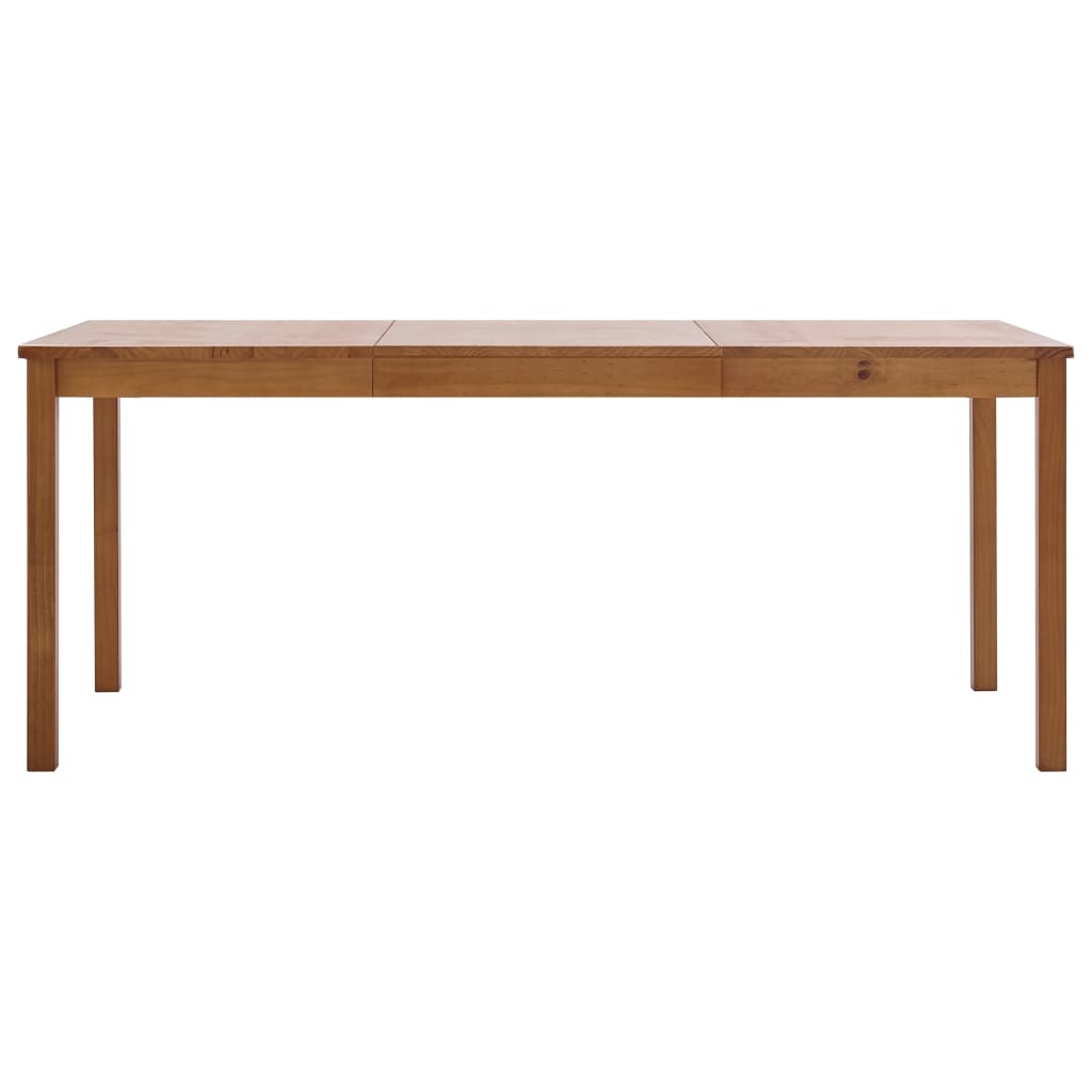 vidaXL Eettafel 180x90x73 cm grenenhout honingbruin