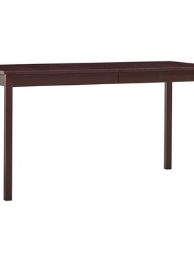 vidaXL Eettafel 140x70x73 cm grenenhout donkerbruin