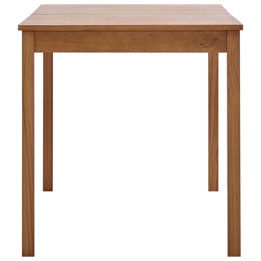 VidaXL Eettafel 140x70x73 cm grenenhout honingbruin