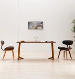 VidaXL Eetkamerstoelen 2 st stof grijs