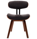 VidaXL Eetkamerstoelen 2 st stof grijs