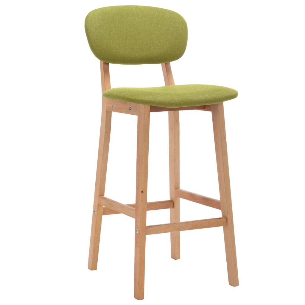 VidaXL Barstoelen 2 st stof groen