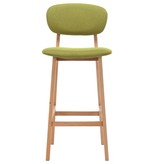 VidaXL Barstoelen 2 st stof groen