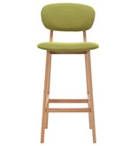 vidaXL Barstoelen 2 st stof groen