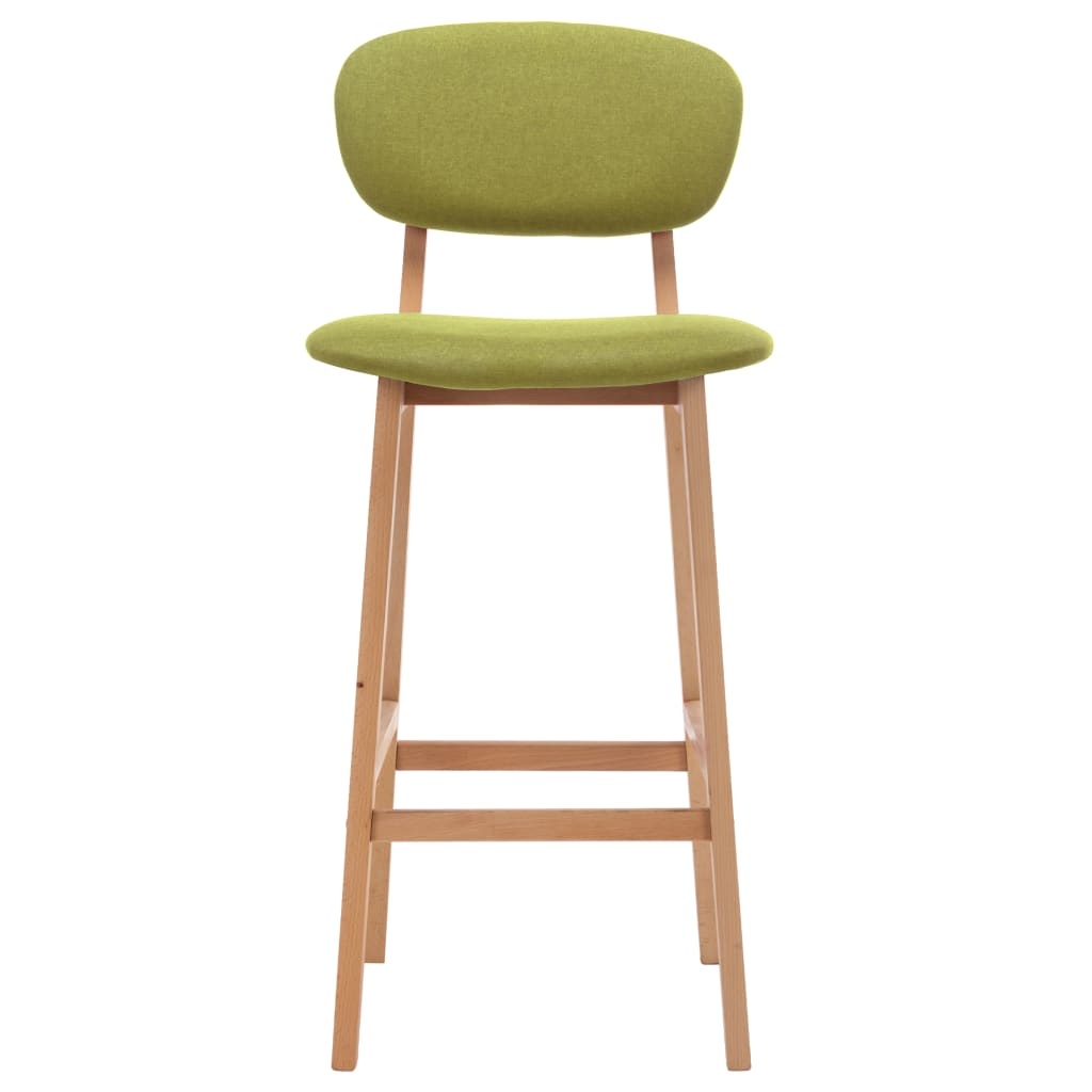 VidaXL Barstoelen 2 st stof groen