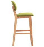 vidaXL Barstoelen 2 st stof groen