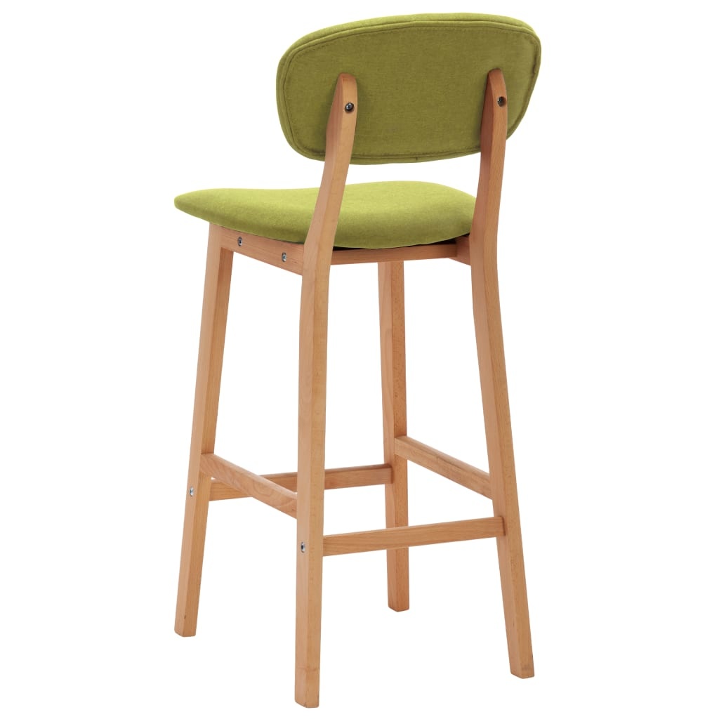 vidaXL Barstoelen 2 st stof groen