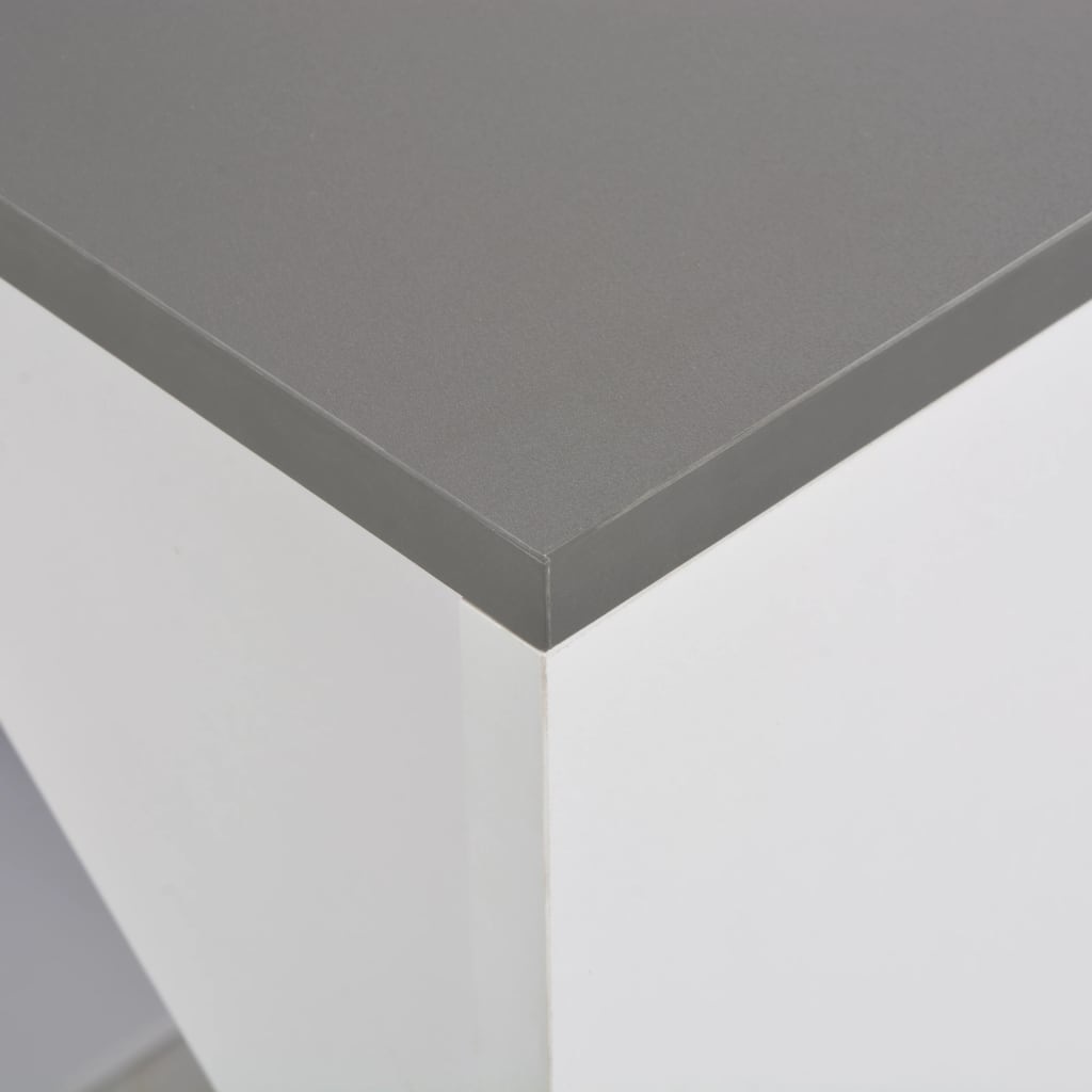VidaXL Bartafel met kast 115x59x200 cm wit