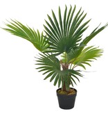 vidaXL Kunstplant met pot palm 70 cm groen