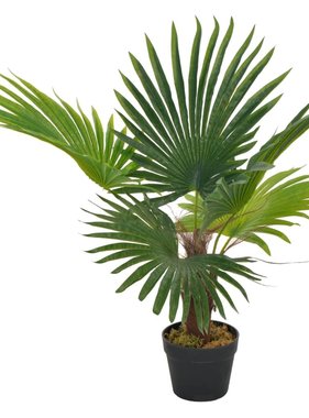 vidaXL Kunstplant met pot palm 70 cm groen