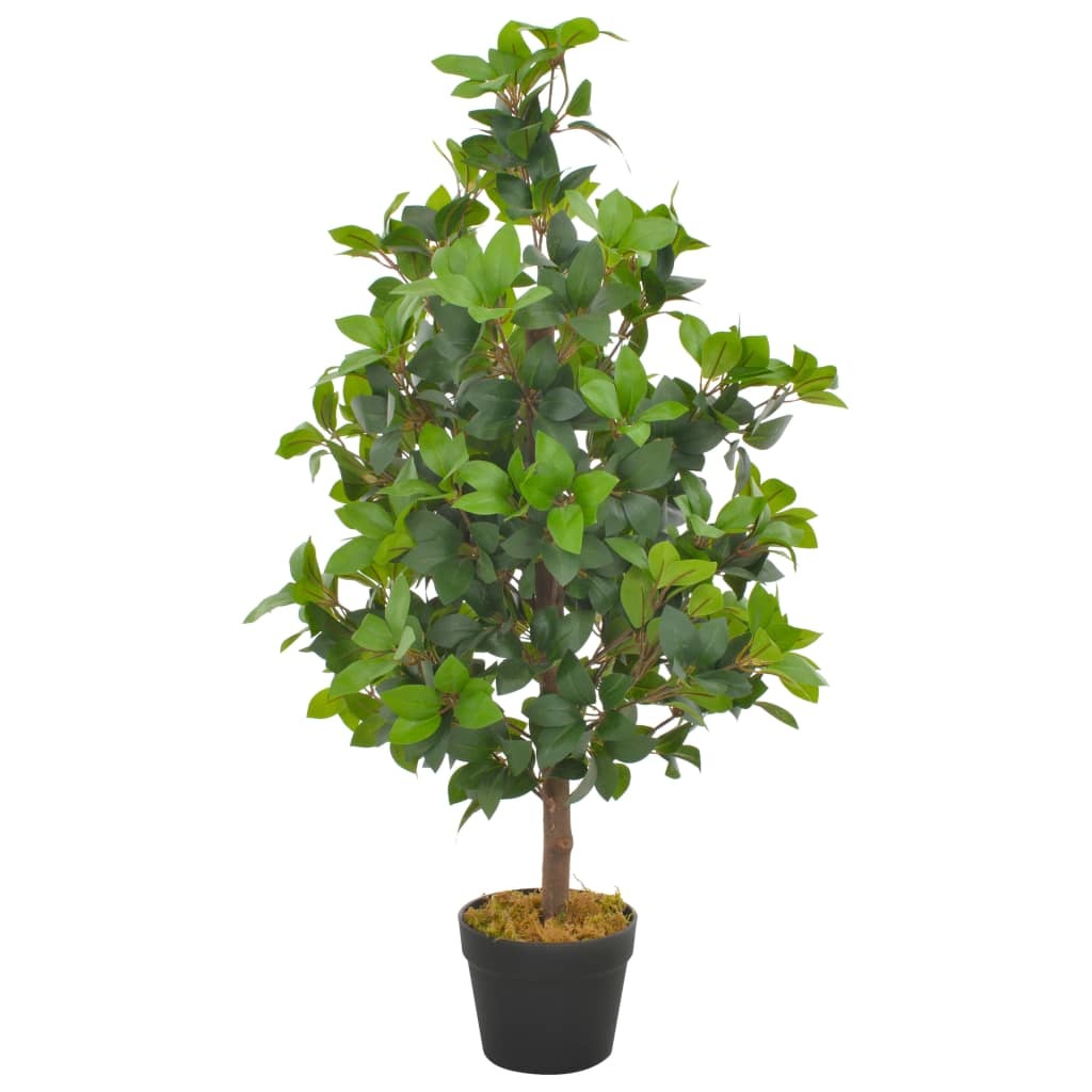 vidaXL Kunstplant met pot laurierboom 90 cm groen