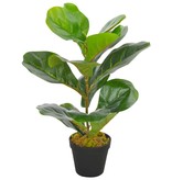 vidaXL Kunstplant met pot vioolbladplant 45 cm groen