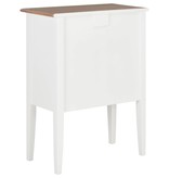 VidaXL Dressoir 54x30x80 cm massief hout wit