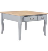 VidaXL Salontafel 80x80x50 cm hout grijs
