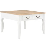 VidaXL Salontafel 80x80x50 cm hout wit