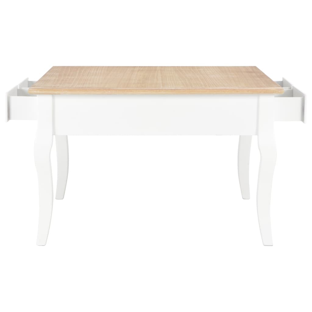 VidaXL Salontafel 80x80x50 cm hout wit